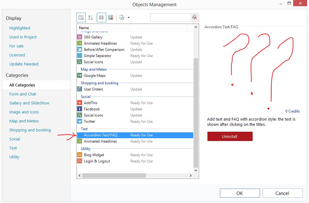 WebSite X5 Help Center Accordion Text Faq No Visible Icon