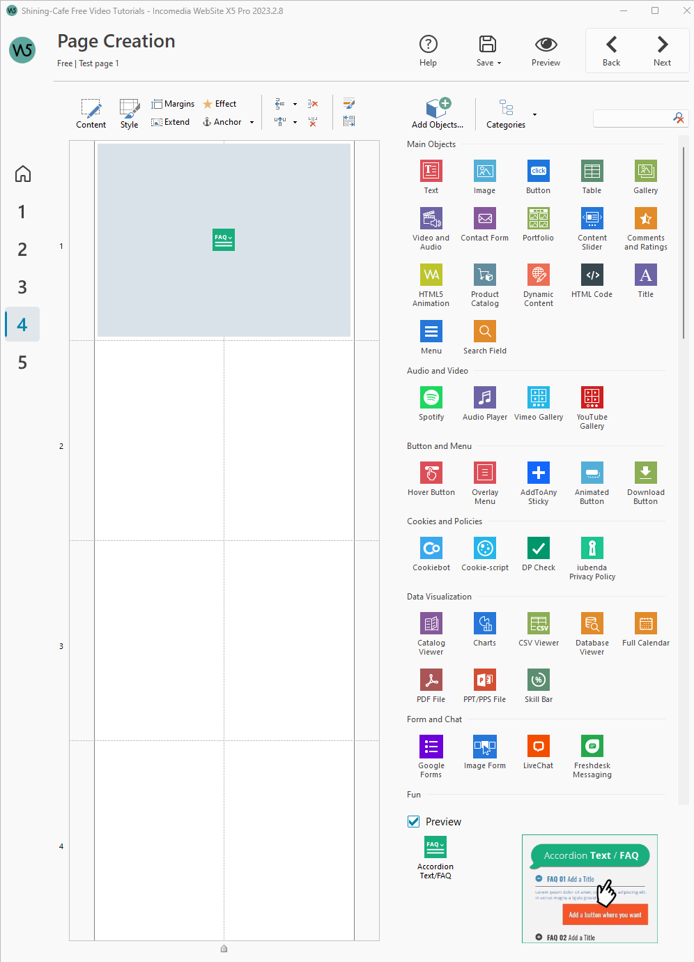 WebSite X5 Help Center Accordion Text Faq No Visible Icon