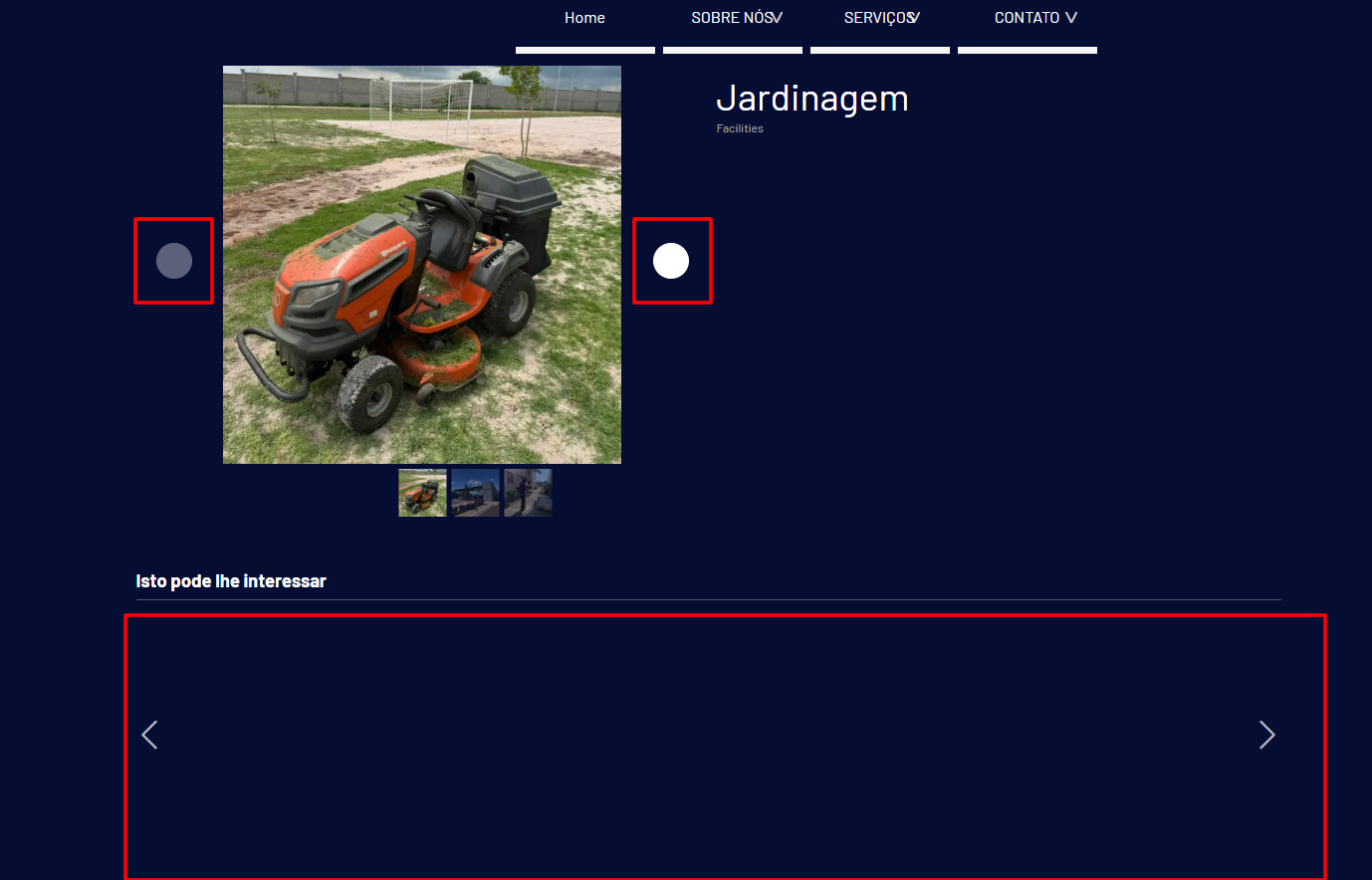 websitex5 - tela erro similares e setas.png